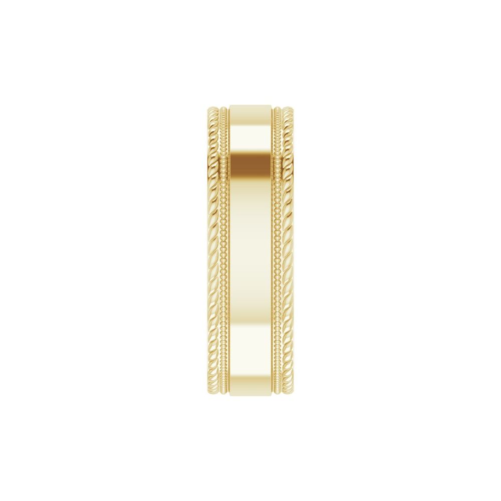 Milgrain and Rope Stepped Band