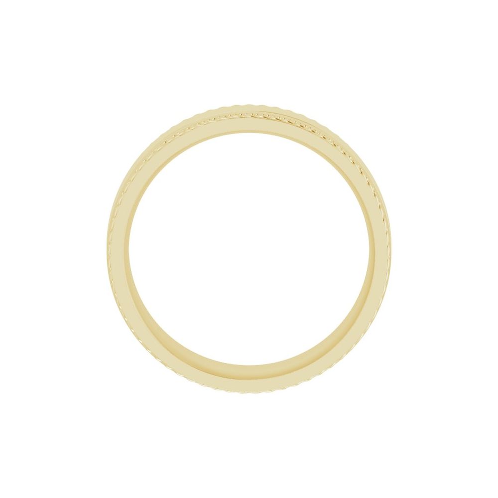 Milgrain and Rope Stepped Band