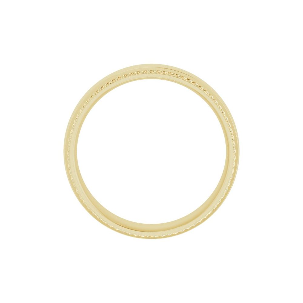 Rope and Milgrain Stepped Band
