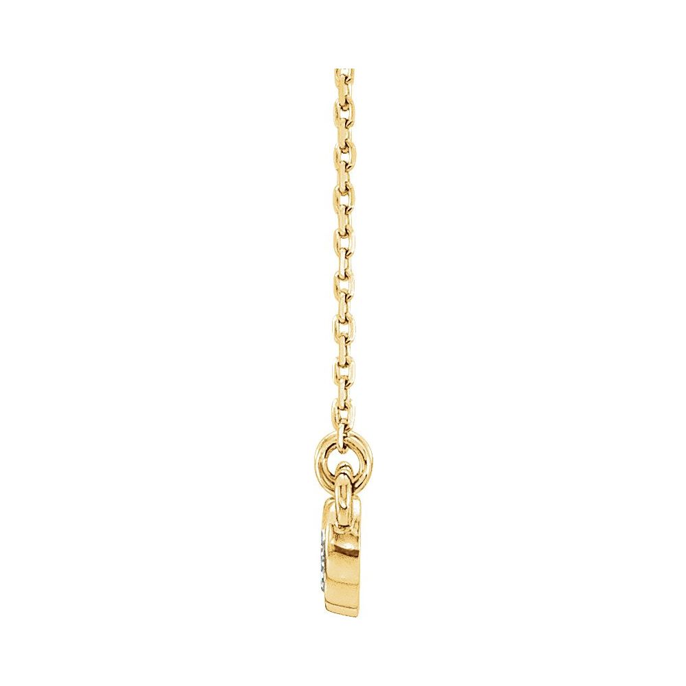 Five-Stone Bezel Diamond Necklace