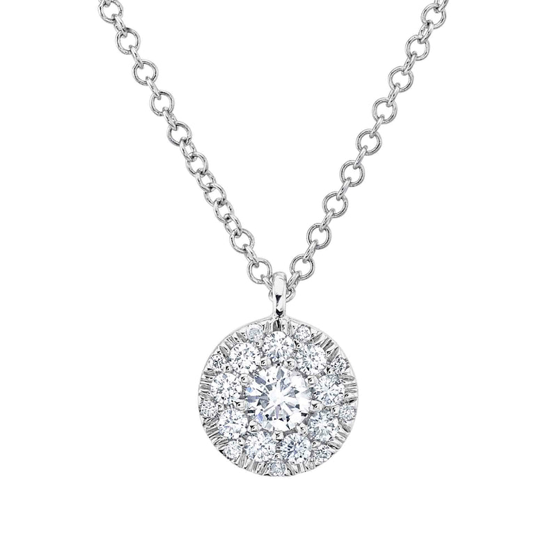 JDG Bella Riva Diamond Cluster Necklace SC22008078 14K White Gold