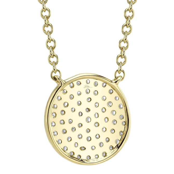 Emmie Pavé Circle Necklace