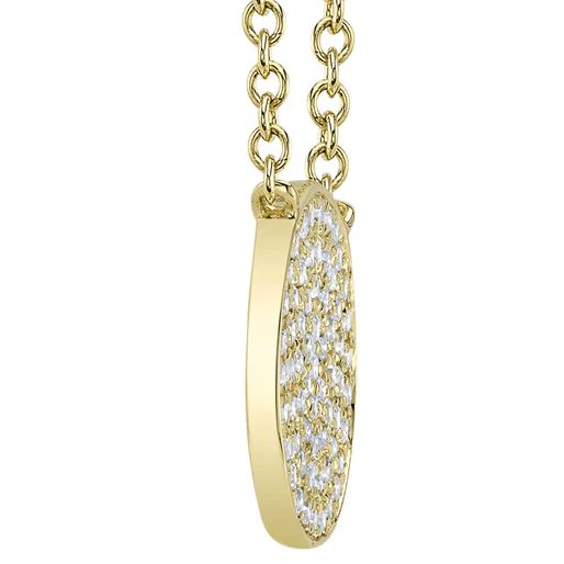 Emmie Pavé Circle Necklace